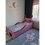 Puf Bebe Montessori 90X190 Mdf Çocuk Yatağı (Yatak Dahildir) - 90 x 190 cm - Pembe