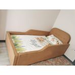 Puf Bebe Montessori 90X190 Mdf Çocuk Yatağı (Yatak Dahildir) - 90 x 200 cm - Hardal