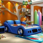 Puf Bebe Montessori Mdf Çocuk Yatağı 90 x 190 cm - 100 x 200 cm - Mavi