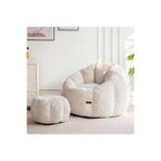 puffiber Ergonomik Yer Tipi TV Koltuğu – Yetişkin Armut Puf Berjer 105x80 cm | Modern Salon & Balkon Koltuğu