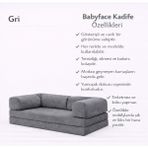 Puffiber Kadife Kumaş Kanepe|babyface Kadife|modern Tasarım,konforlu ve Dayanıklı,katlanır Kanepe 90X200 cm - Gri