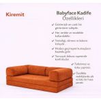 Puffiber Kadife Kumaş Kanepe|babyface Kadife|modern Tasarım,konforlu ve Dayanıklı,katlanır Kanepe 90X200 cm - Kiremit