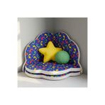 pufftable puftable montessori bulut oyun minderi,dinozor desenli,oyun halısı ve matı 5 cm sünger 4 parça