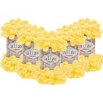 Puffy 5'li Paket (5X100GR) El Örgü Ipi ( 216 Canlı Sarı )