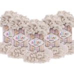 Puffy 5'li Paket (5X100GR) El Örgü Ipi ( 599 Kemik )