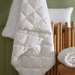 Puffy Bambu Feel Tek Kişilik Yorgan - 155 x 215 cm - Beyaz