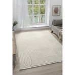Puffy Beyaz Halı Yumuşak Dokulu Shaggy Halı Oturma Odası Salon Halısı 13809D Beyaz 80 x 150