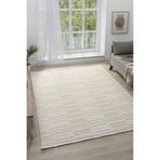 Puffy Beyaz Halı Yumuşak Dokulu Shaggy Halı Oturma Odası Salon Halısı 13814D Beyaz 80 x 300