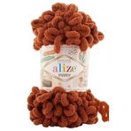 Puffy El Örgü Ipliği 5'li Paket - 597 Tarçın - 100 Gr. 9 Mt. Parmak Örgü Ipi