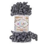 Puffy El Örgü Ipliği 5'li Paket - 87 Koyu Gri - 100 Gr. 9 Mt. Parmak Örgü Ipi