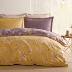 Puffy Elora Çift Kişilik Ranforce Nevresim Takımı - Safran - 200 x 220 cm