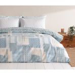 PUFFY Marni Pamuklu Nevresim Takımı, Çift Kişilik - Pamuk Polyester - 200x220 cm - Mavi