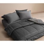PUFFY Merin Veloura Kadife Uyku Seti, Çift Kişilik - - 195x215 cm - Antrasit
