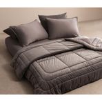 PUFFY Merin Veloura Kadife Uyku Seti, Çift Kişilik - - 195x215 cm - Vizon