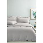 Puffy Naturalis Ranforce Tek Kişilik Yıkamalı Nevresim Takımı - Gri 160 x 220