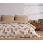 PUFFY Peel Pamuklu Nevresim Takımı, Tek Kişilik - Pamuk Polyester - 160x220 cm - Sarı
