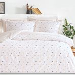 PUFFY Ruth Ranforce Nevresim Takımı, Tek Kişilik - Pamuk - 160x220 cm - Mavi