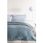 Puffy Trinity Çift Kişilik Wellsoft Battaniye - Buz Mavisi 200 x 220