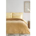 Puffy Trinity Çift Kişilik Wellsoft Battaniye - Hardal 200 x 220