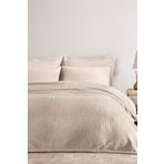 Puffy Trinity Çift Kişilik Wellsoft Battaniye - Kum Beji 200 x 220
