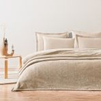 Puffy Trinity Tek Kişilik Wellsoft Battaniye - Kum Beji - 160 x 220 cm
