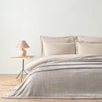 Puffy Trinity Tek Kişilik Wellsoft Battaniye - Vizon - 160 x 220 cm