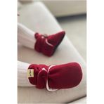 pufien Organik Pamuk Astarlı, Bebek İlk Adım Ayakkabısı, Kaydırmaz Taban, Bebek Pandufu, Bordo Patik (Bordo, EU Ayakkabı Beden Sistemi, Bebek, Yaş aralığı, Orta, 18 Ay, 24 Ay)