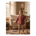 Pufiko Kids Çiçekli Kapitone Kız Çocuk Ceket