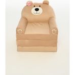 Pufu Toys Portatif Yıkanabilir Katlanabilir Peluş Çocuk Koltuğu 120 cm Kahverengi Havlu Kumaş Özellikleri