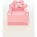 Pufu Toys Portatif Yıkanabilir Katlanabilir Peluş Çocuk Koltuğu 120 cm Pembe Havlu Kumaş Özellikleriyle