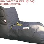 Pufumo Daybed Armut Koltuk Kılıfı Gri ( Ürün Sadece Kılıftır. İçi Boş Gönderilecektir. )