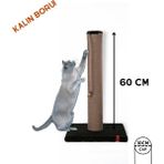 Pugalo 60CM Catnipli Kalın Borulu Dev Tırmalama Tahtası Minder Yüzey Yeşil