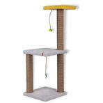 Pugalo Catnipli 82 cm İki Katlı Gri Kedi Tırmalama Tahtası