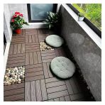 Pujindu Ahşap Duş Banyo Paspası, Plastik Kilitli Veranda Fayansları, Balkon, Arka Bahçe, Bahçe, Tüm Hava Kullanımı İçin İç Ve Dış Mekan