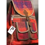 Pujiva Etnik Tarz Kilim Desenli Çok Cepli Fermuarlı Kilim Renkli Sırt Çantası