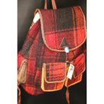 Pujiva Etnik Tarz Kilim Desenli, Dört Cebli, Renkli Sırt Çanta En;35-Boy:40 cm - NORMAL KALİTE