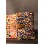 Pujiva Kilim Desenli Terme, Etnik Desenli, Şeffaf, Zarif ve Dayanıklı, Cüzdan, Kartlık - Mavi