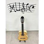 PUKA Üst Kalite Özel Yapım Kelebek Ağacı Tam Boy Klasik Gitar+Kılıf+Pena