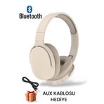 pukotech Yeni Nesil Şık Tasarım Extra Bass Kablosuz Bluetooth Mikrofonlu Kulaklık Şarjsız Kulanım Sd Kartlı