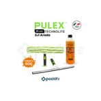 pulex Profesyonel Ev ve İş yeri Cam Temizlik Seti - 35cm - Camçek / Çekçek + Peluş + Özel Cam Şampuanı