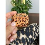 Puli iPhone 3. Nesil Uyumlu Koruyucu Bluetooth Kulaklık Kılıfı Leopar Desenli