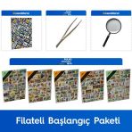 Pulko Filateli Baslangic Paketi (Leuchtturm Hobby Pul Defteri, 100 Cesit Pul, Pul Masasi Ve Buyutec),