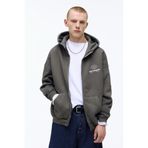 Pull & Bear Fermuarlı kapüşonlu bol sweatshirt