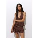 Pull & Bear Fırfırlı zımbalı mini etek
