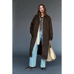 Pull & Bear Kahverengi oversize trençkot