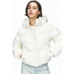 Pull & Bear Kısa kapüşonlu şişme mont 07710369