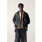 Pull & Bear Suni Deri Biker Ceket