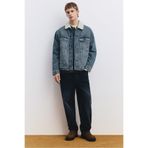Pull & Bear Suni yünlü yakalı denim ceket