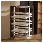 Pull-out ayakkabı rafı, Ayarlanabilir 7 Katmanlı Pull-Out Ayakkabı Rafı, Dikey Çok Katmanlı Düzenleyici, Giriş ve Vestiyer Depolama Çözümleri için Büyük Kapasiteli Ekran Rafı