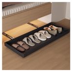 Pull-out ayakkabı rafı, Kabine Ayakkabı Depolama Altında, Pull-Out Ayakkabı Rafı Düzenleyici, Giriş ve Yatak Odası için Yerden Tasarruflu Rebound Slayt Ray Rafı, 86x31cm Ayakkabı Düzenleyici Çözümü